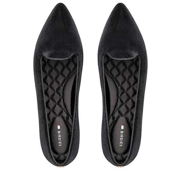 Birdies The Sparrow Pointy Loafer in Black Velvet 7.5 Black Velvet Loafers - Picture 5 of 13